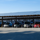 A photovoltaic parking lot at a zoo in Belgium